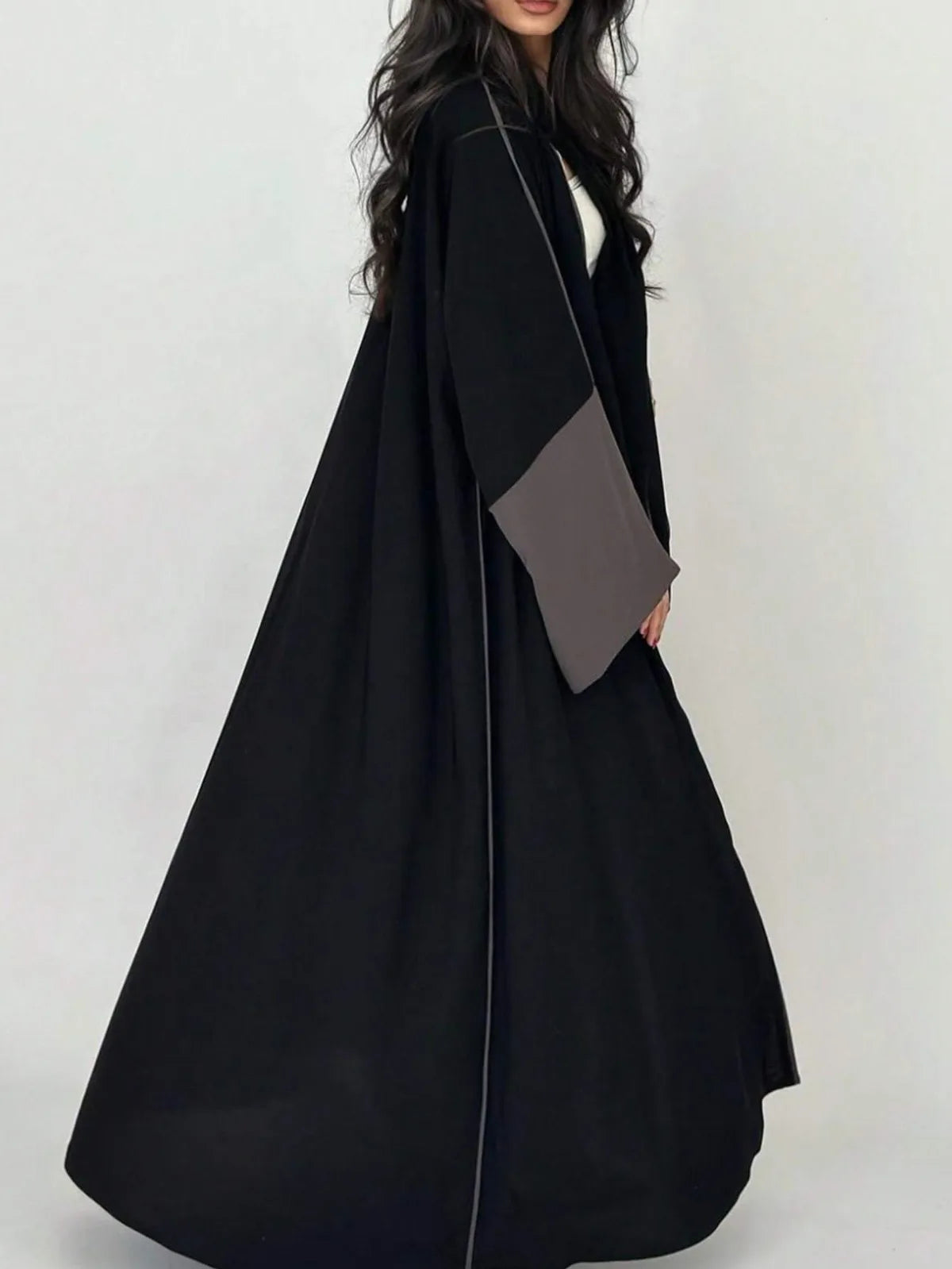 Elegant Open Front Abaya