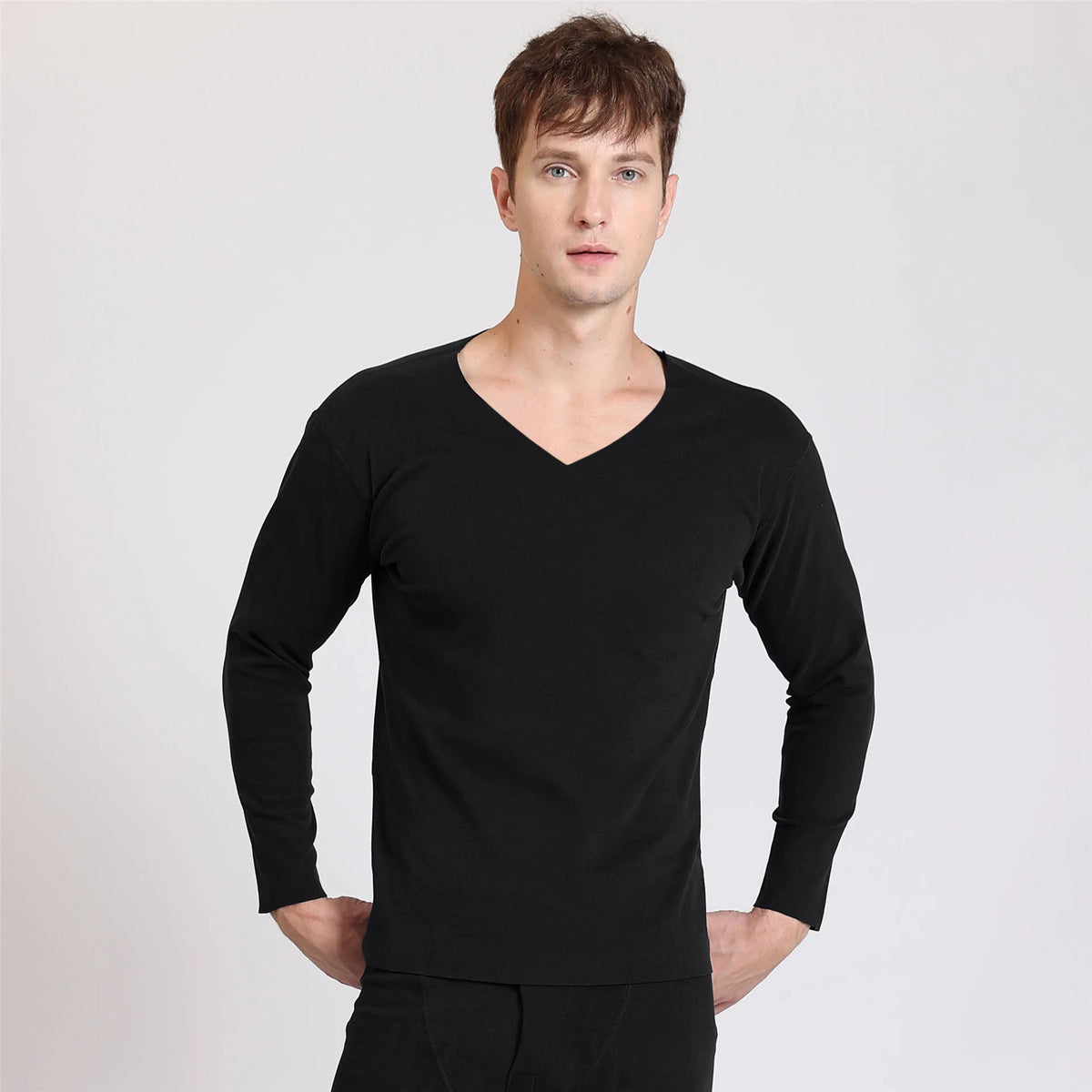 Men's Fleece-Lined Thermal Underwear Set