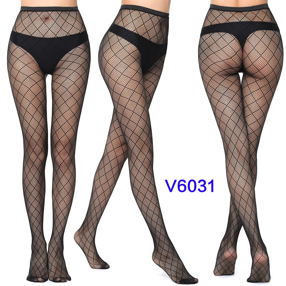 Women’s Sheer Geometric Pattern Tights
