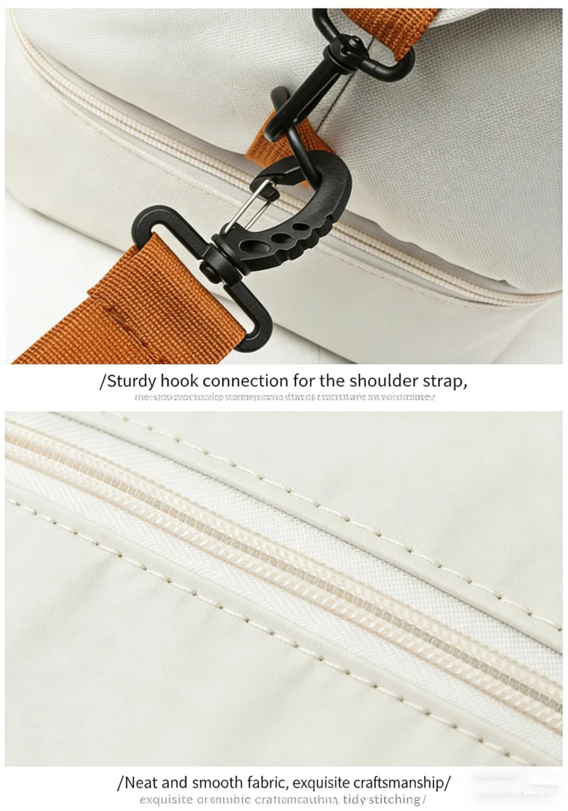 Travel Gym Duffle Bag with Shoe Compartment – Portable Fitness Shoulder & Crossbody Carry-On Bag for Workouts and Weekend Trips