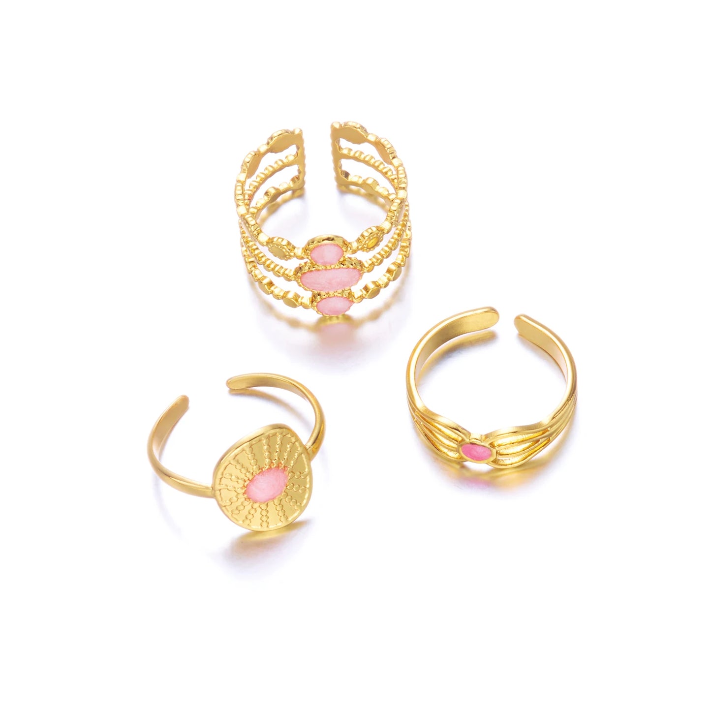 Women’s Stainless Steel Irregular Punk Statement Ring