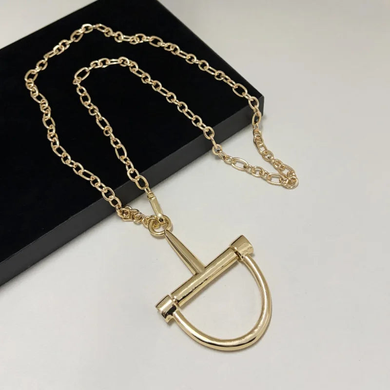 Women’s Classic Geometric Link Chain Necklace