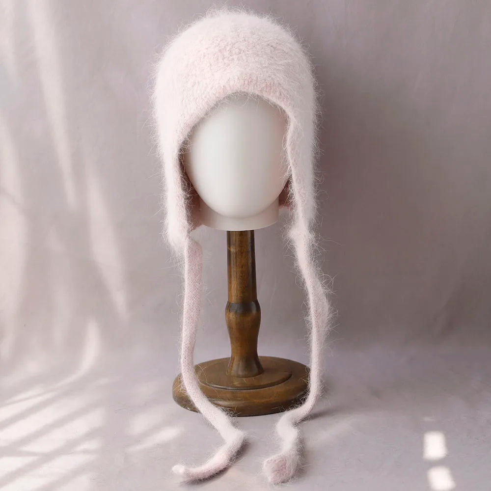 2025 NEW Winter Hat Real Rabbit Fur Winter Hats For Women Fashion Warm Hats Upgrade thickened extended Pullover scarf hat