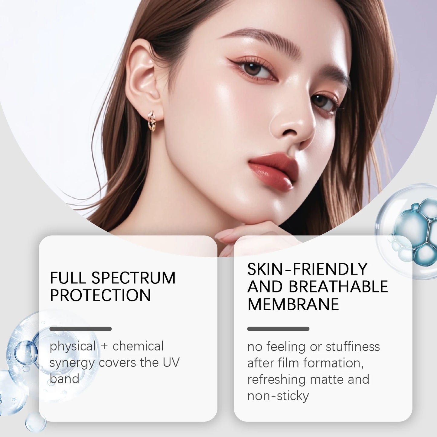 HOYGI SPF50 Facial Sunscreen – Hyaluronic Acid Moisturizing Face Cream, Skin-Brightening Sunblock & Daily Korean Skincare