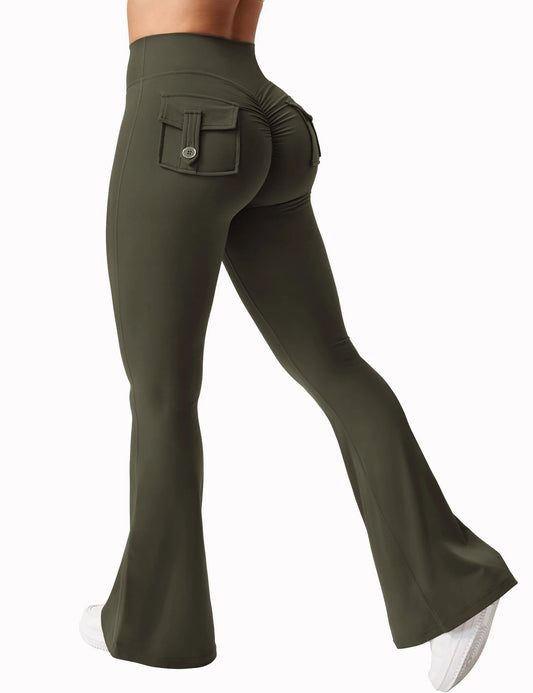 Women’s Wide-Leg Yoga Pants with Pockets