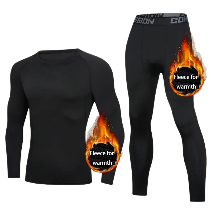 Men's Warm Stretch Thermal Underwear Set