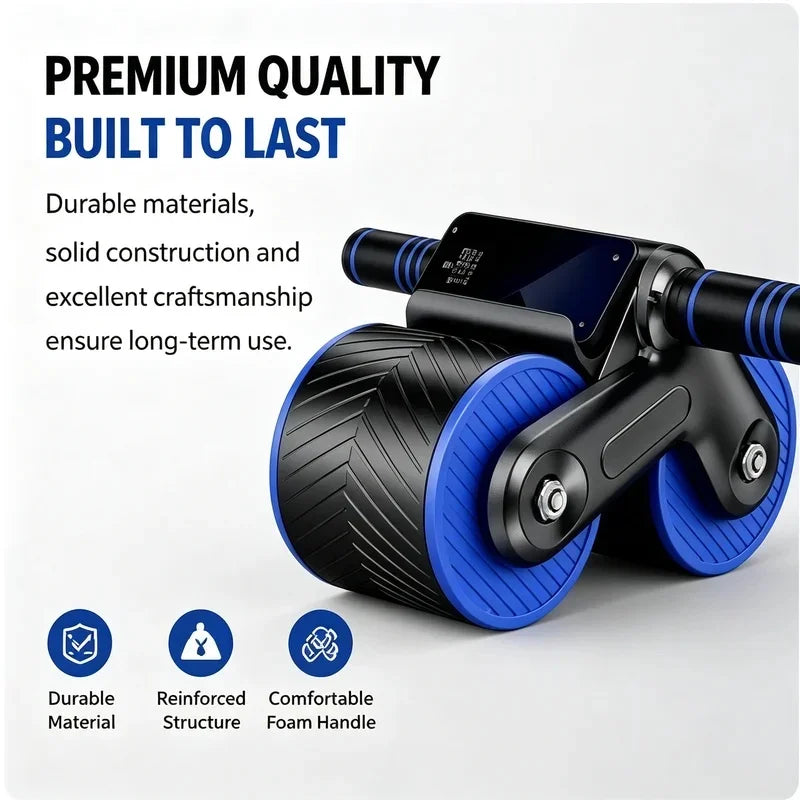 Auto-Rebound Double Wheel Ab Roller