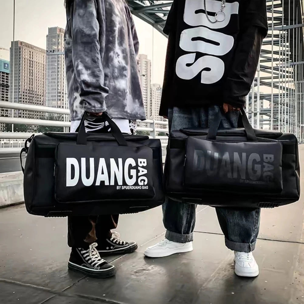 Unisex Large Capacity 36–55L Gym & Travel Duffle Bag – Lightweight Nylon Fitness Sports Bag for Training, Workouts & Weekend Trips