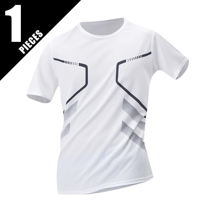 Men’s Quick-Dry Printed Sports T-Shirt