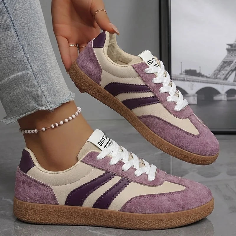 Men’s & Women’s Classic Retro Training Sneakers – Thick-Sole Lace-Up Casual Running Shoes for Everyday Comfort
