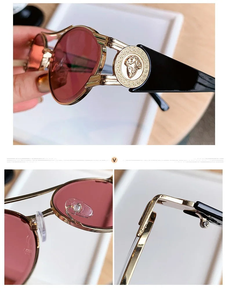 Unisex Oval Gradient Fashion Sunglasses