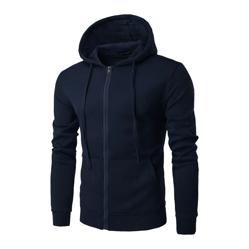 Men’s Casual Full-Zip Hoodie