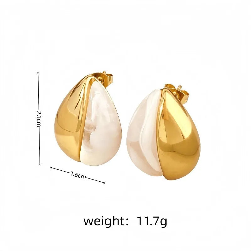 Women’s Vintage Geometric Resin Drop Earrings