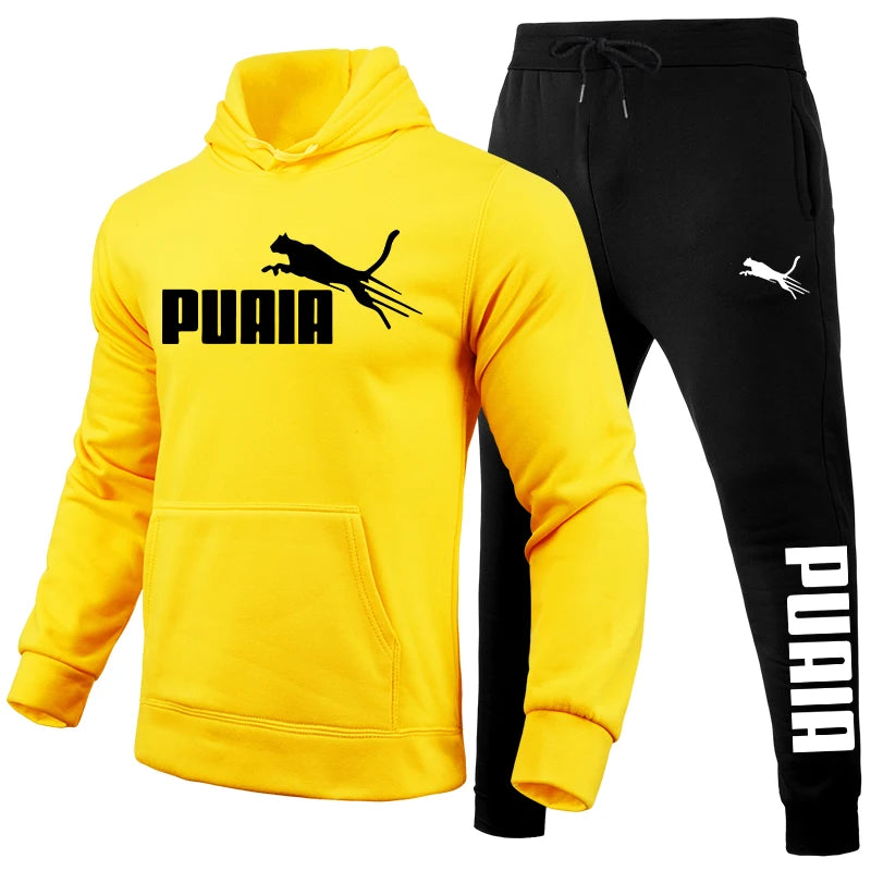 Men’s Printed Pullover Tracksuit