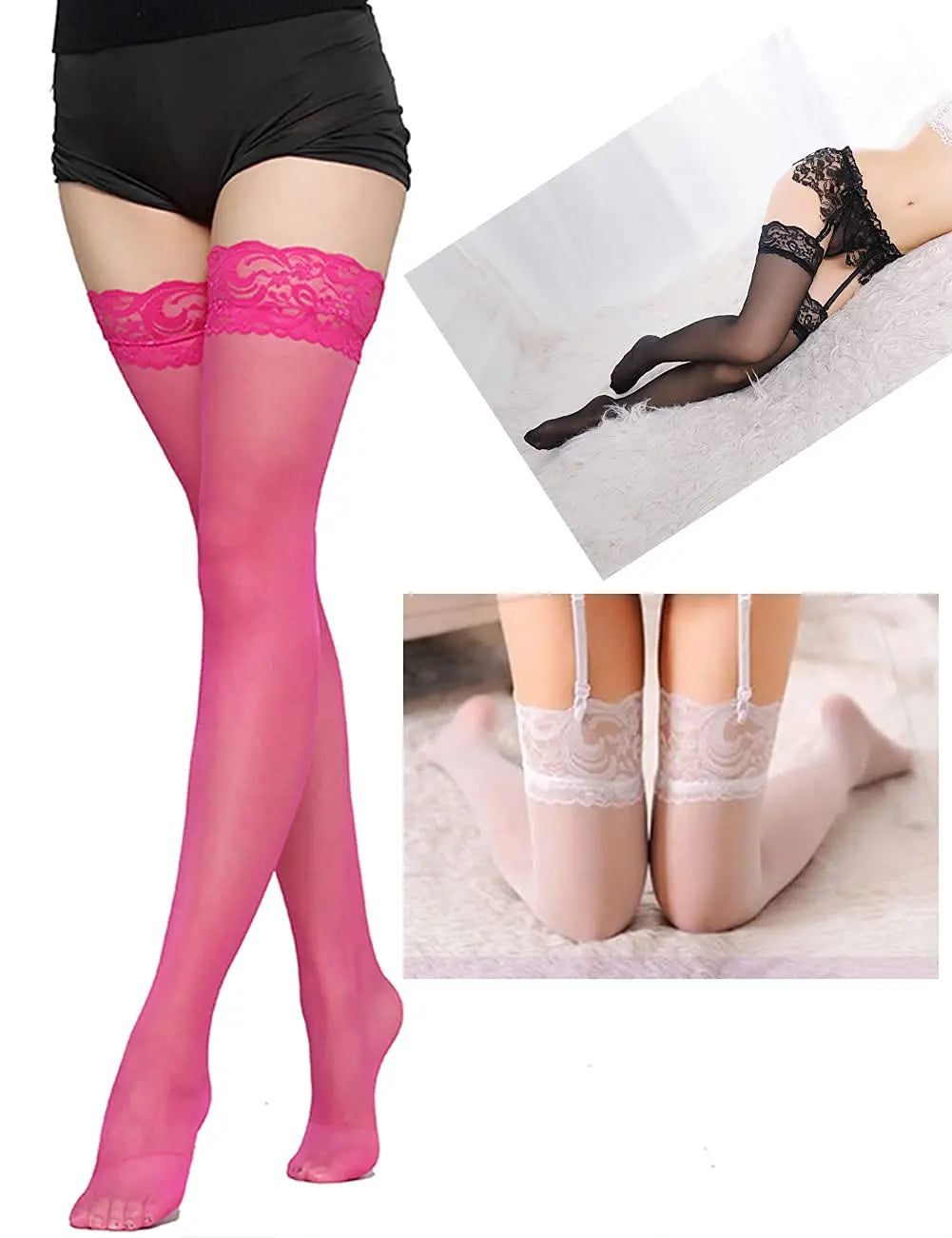 3-Piece Women’s Classic Solid Stockings