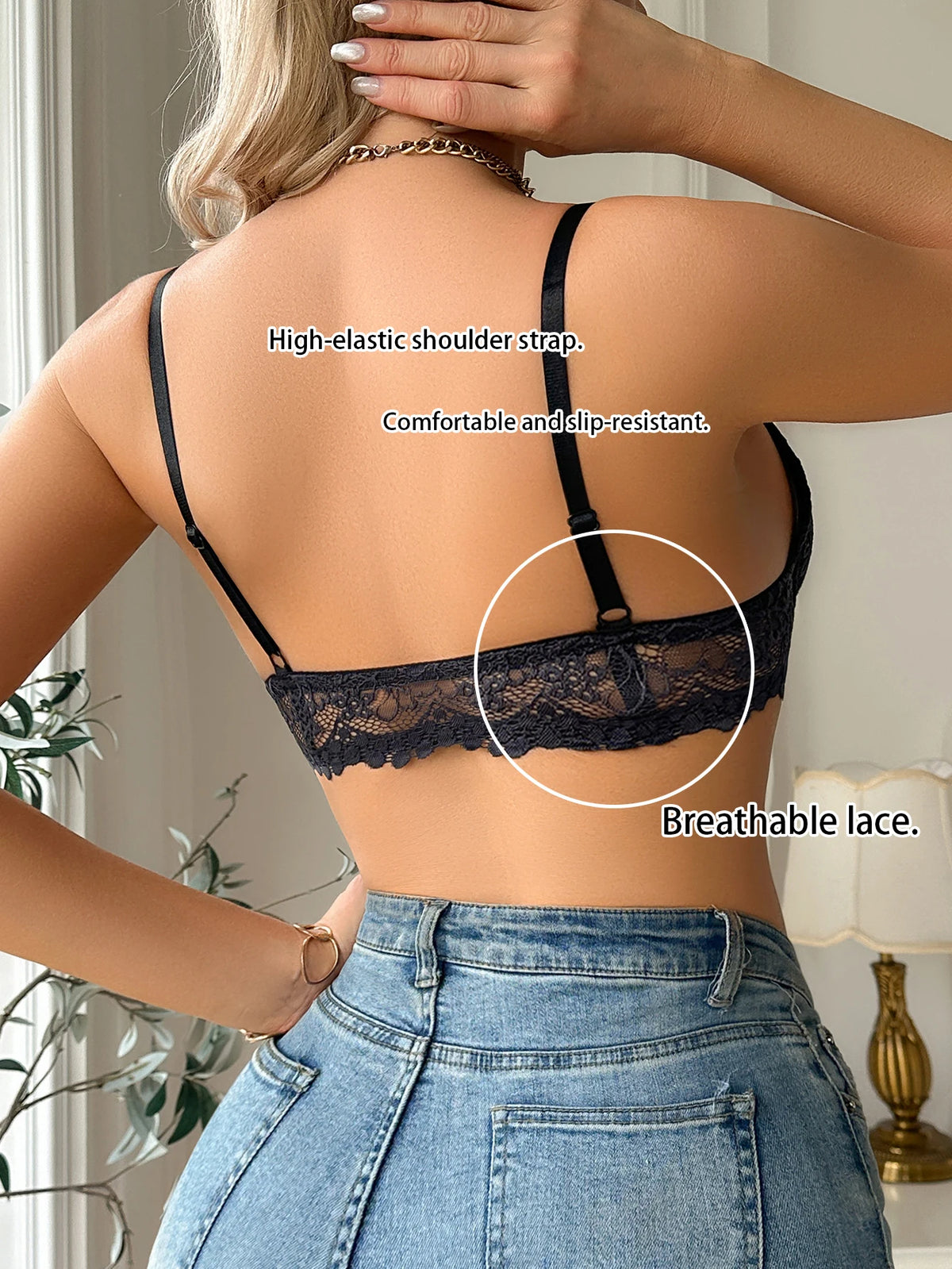 Bella Lace Front-Clasp Bra