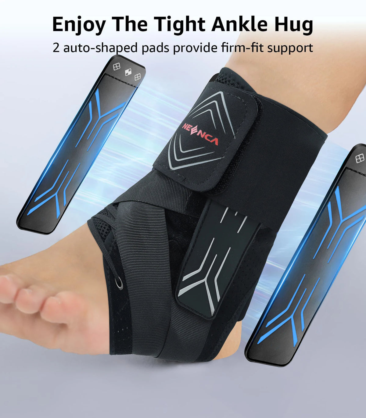 NEENCA Quick-Lace Ankle Support Brace