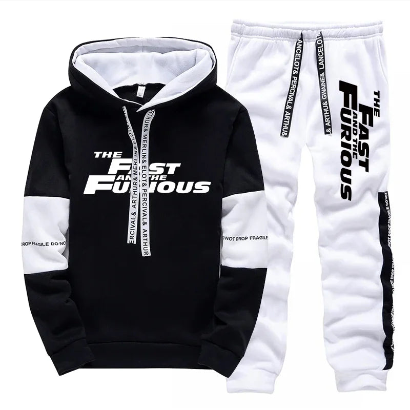 Men’s Patchwork Zip Tracksuit