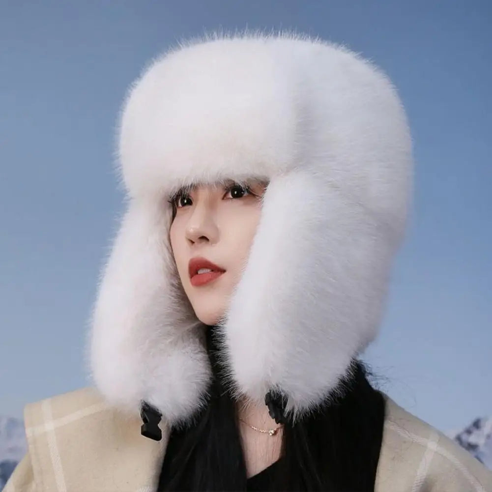 Unisex Faux Fur Winter Bomber Hat