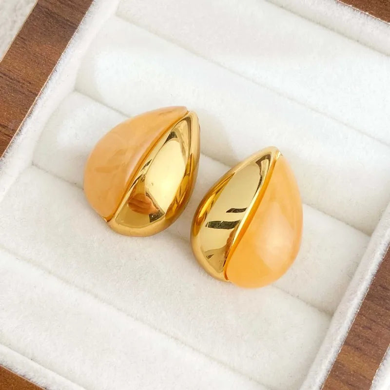 Women’s Vintage Geometric Resin Drop Earrings