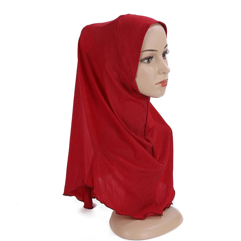 Girls’ Pull-On Amira Hijab Hat – Soft & Comfortable