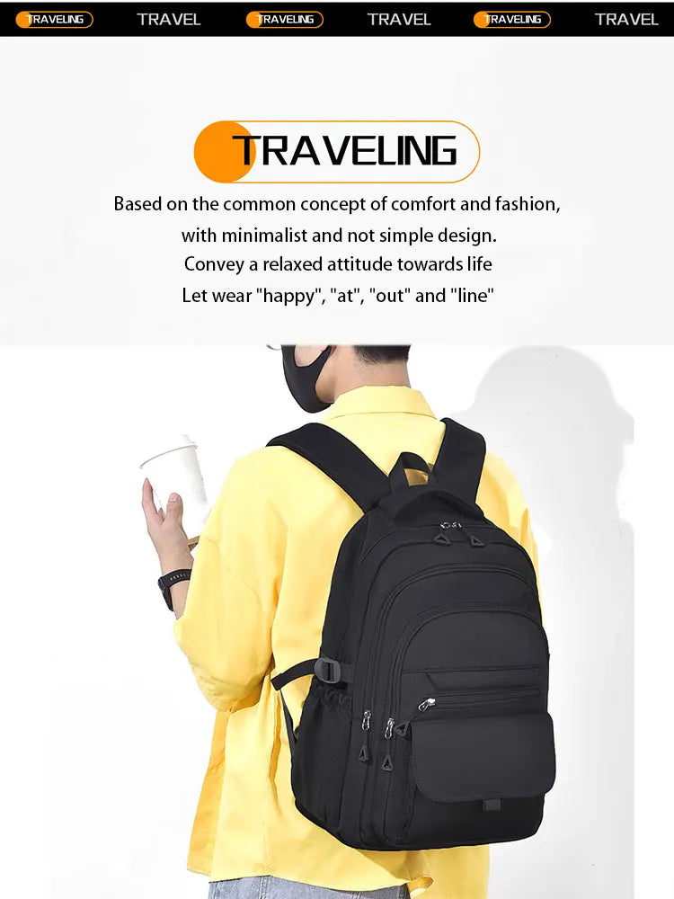 Unisex Oxford Casual Backpack with Laptop Compartment