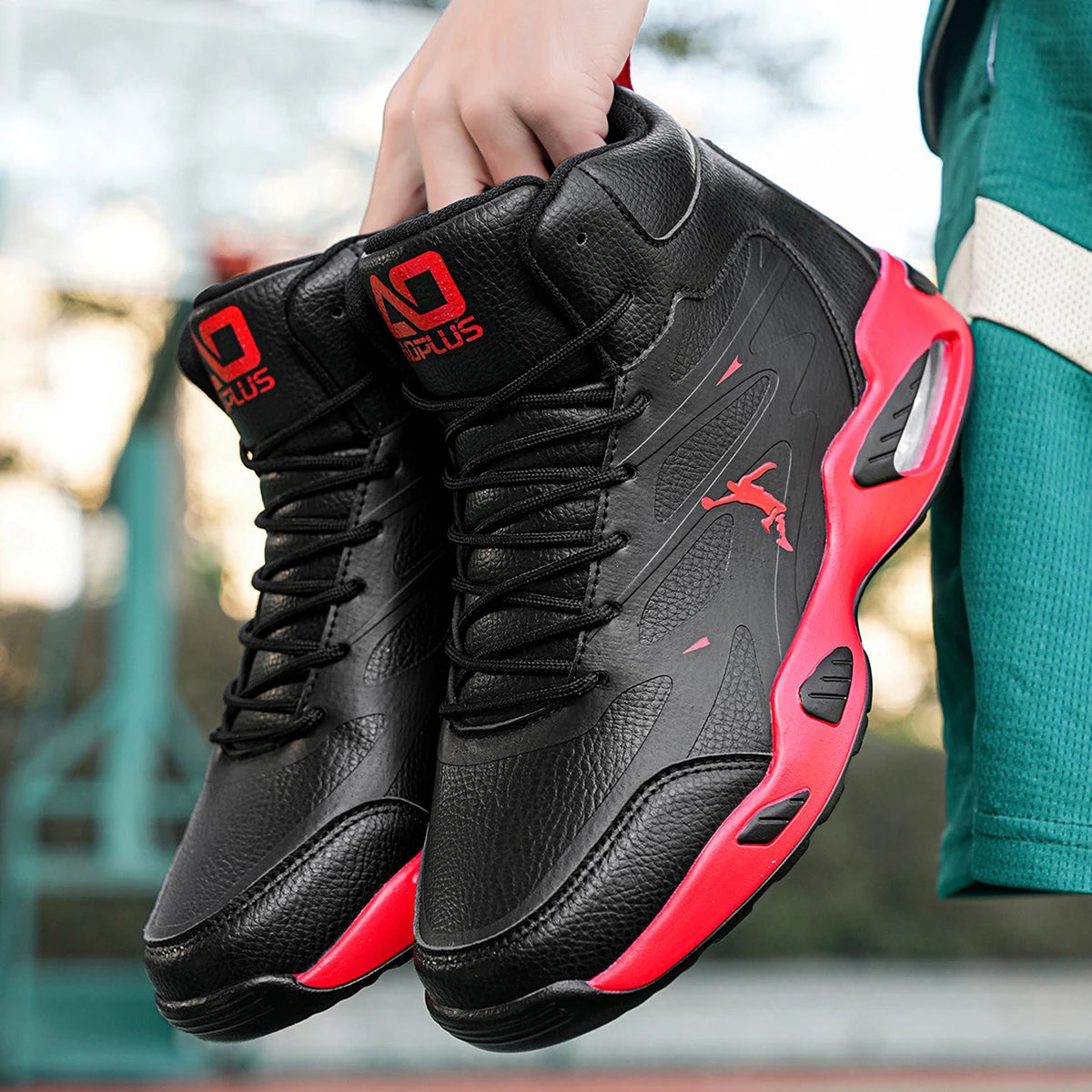 Fashion High-Top Basketball Shoes for Men Women Comfortable Leather Outdoor Training Athletic Sneakers Free Shipping