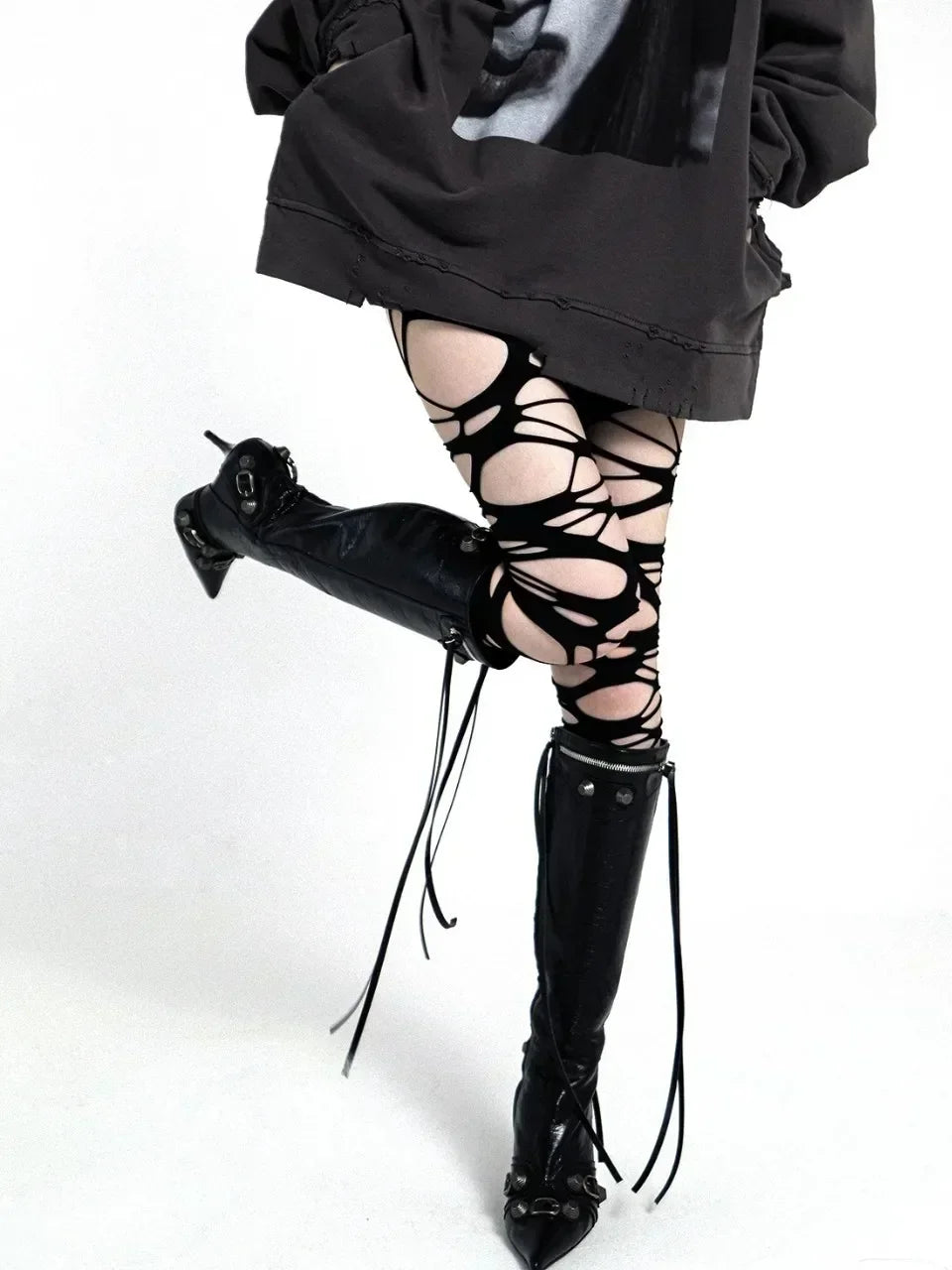 Women’s Sheer Geometric Pattern Tights