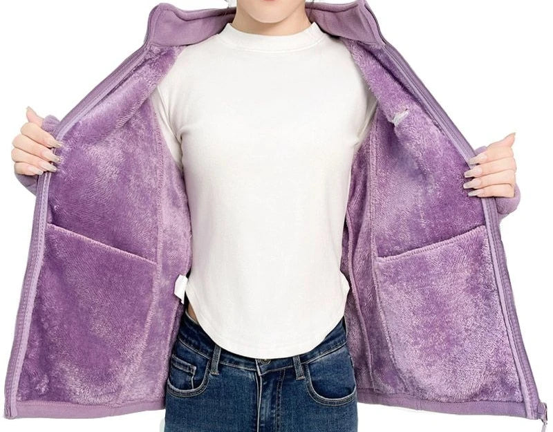Women's Cozy Embroidered Fleece Jacket