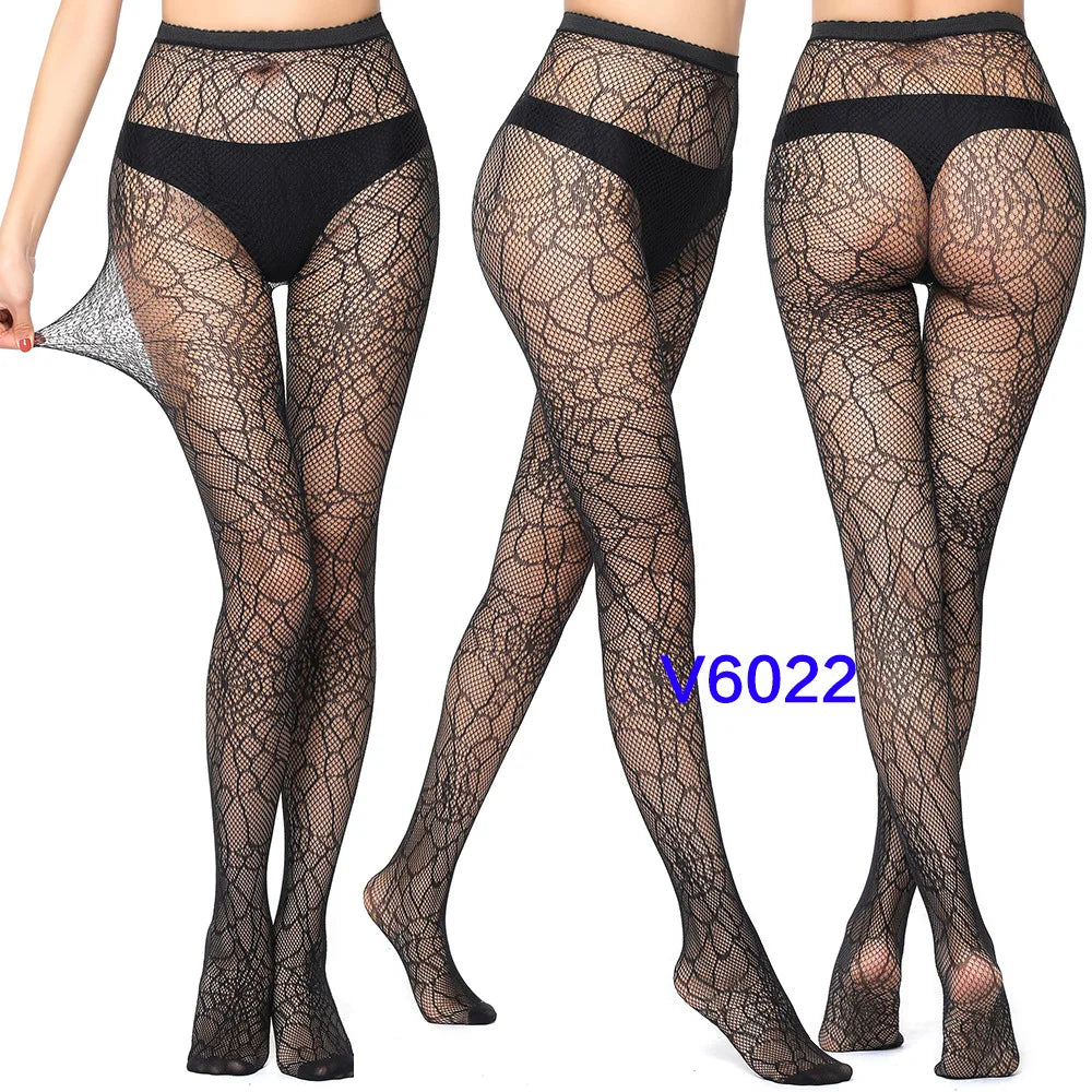 Women’s Sheer Geometric Pattern Tights