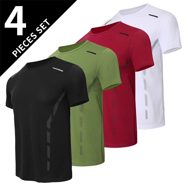 Men’s Quick-Dry Printed Sports T-Shirt