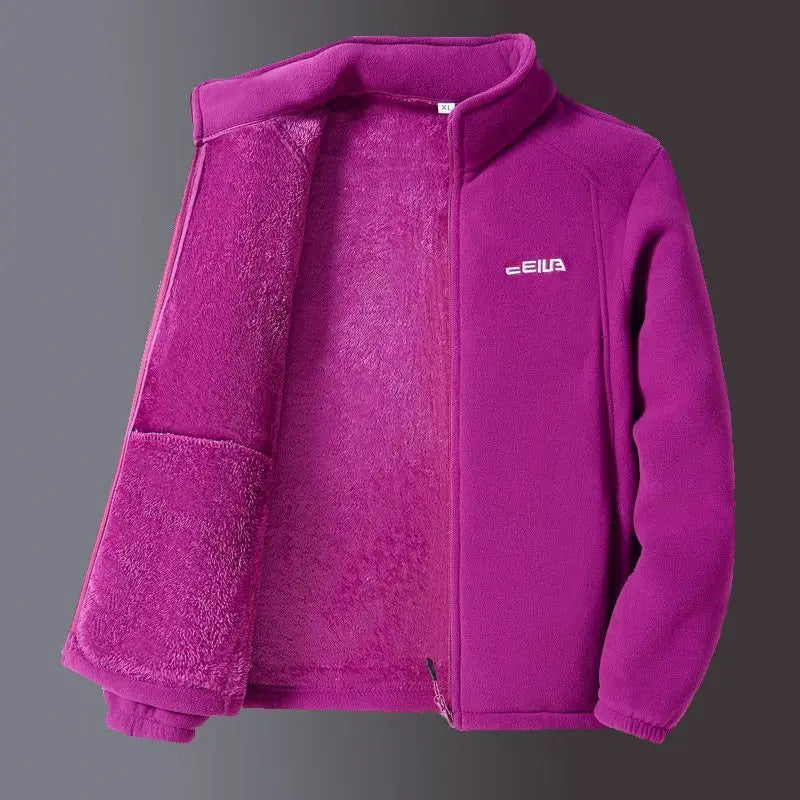 Women's Cozy Embroidered Fleece Jacket