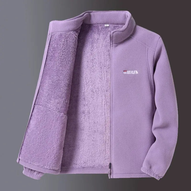 Women's Cozy Embroidered Fleece Jacket