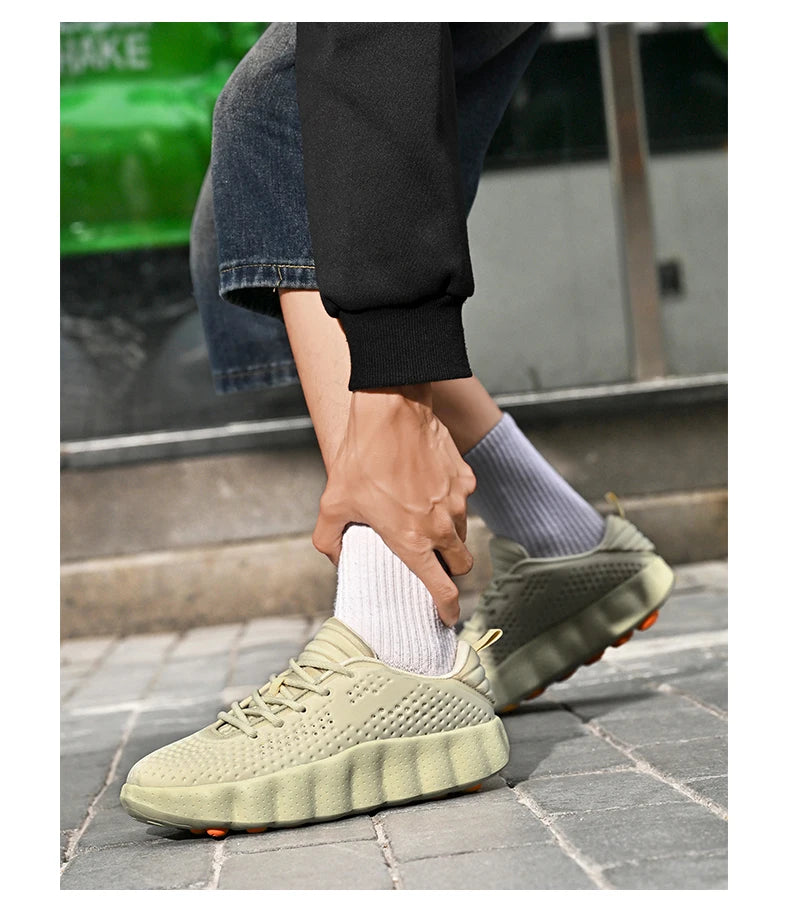 Men’s Breathable Platform Running Sneakers