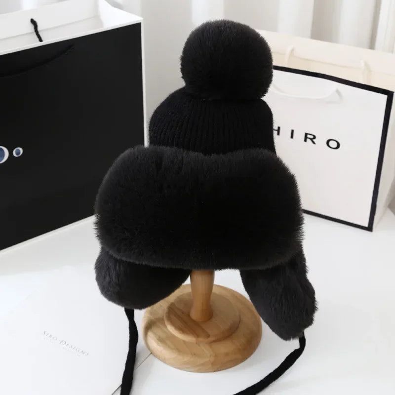 Women's Cozy Faux Fur Trapper Hat
