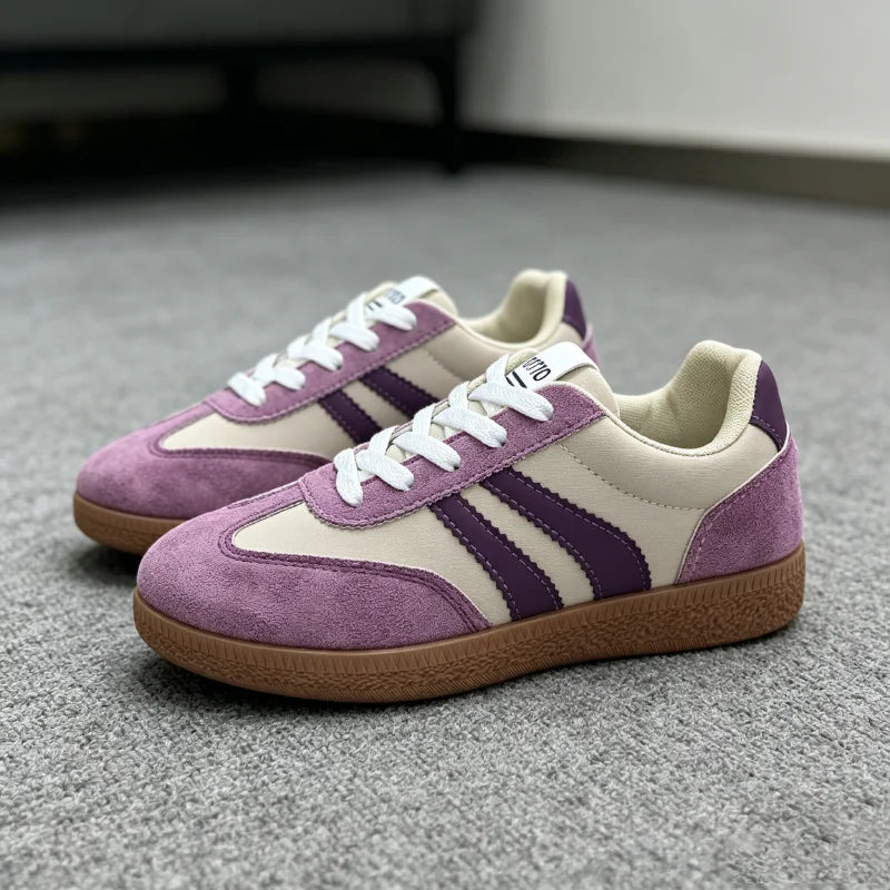 Men’s & Women’s Classic Retro Training Sneakers – Thick-Sole Lace-Up Casual Running Shoes for Everyday Comfort