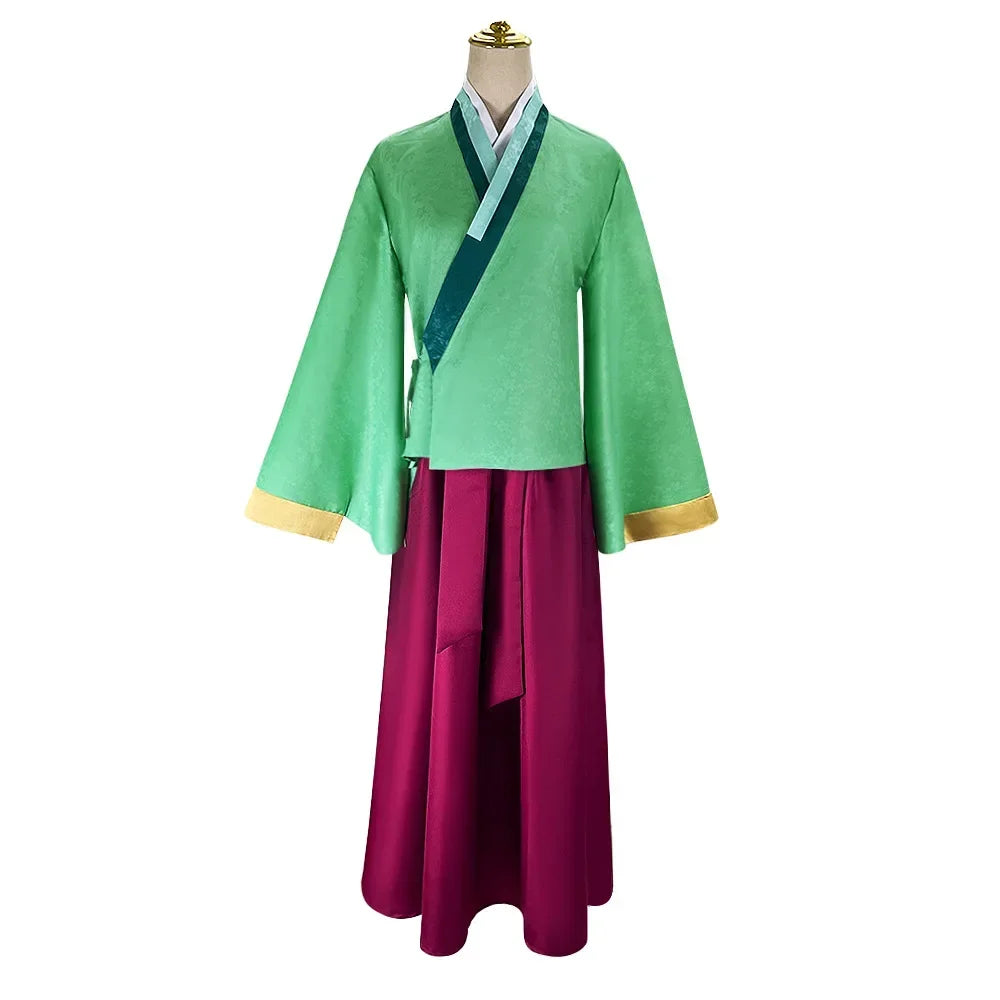 Anime Maomao Cosplay Kostuum Apotheker Diaries Kimono Mao Mao Uniform Outfits Halloween Carnaval Party Voor Vrouwen