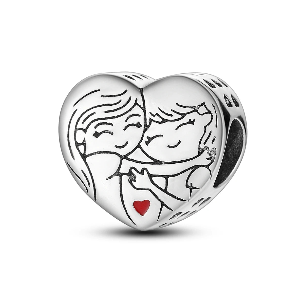 925 Sterling Silver Pink Ballet Girl Bow Pendant Charm Bead for Women – Elegant DIY Jewelry Making Charm for Bracelets & Necklaces