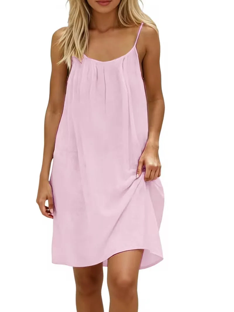 Women’s Loose Backless Slip Dress