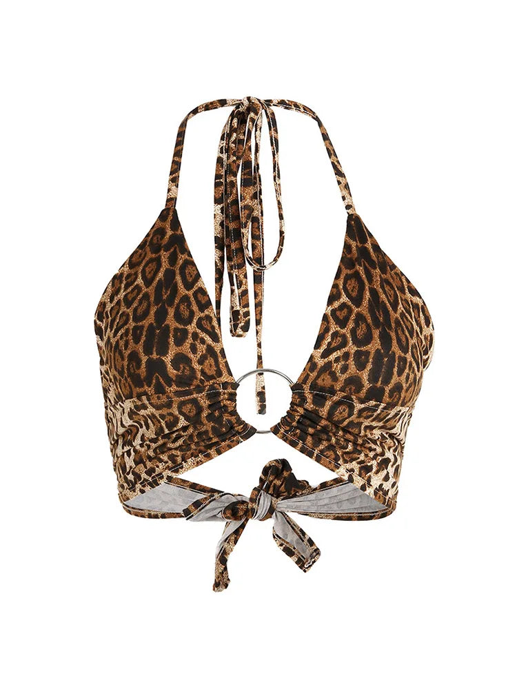 Women’s Leopard Print High Street Tank Top