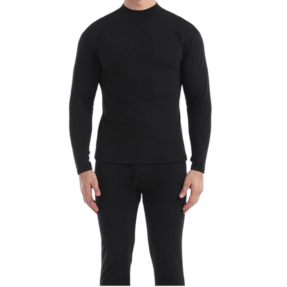 Men's Fleece-Lined Winter Thermal Underwear Set