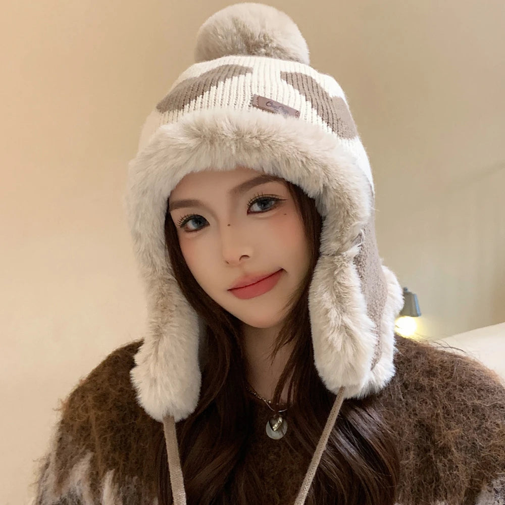Women's Cute Pompom Winter Beanie
