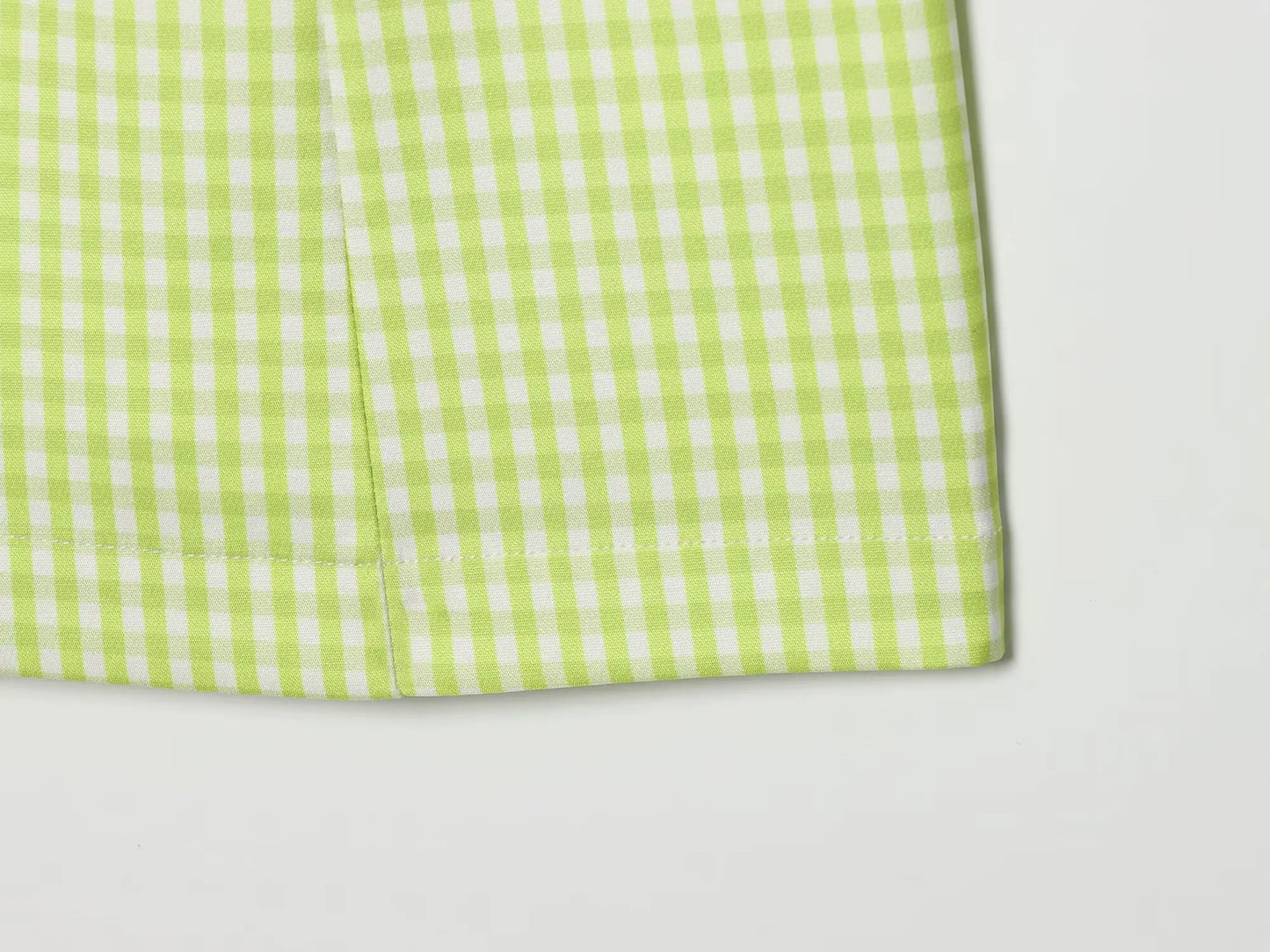 Women’s Plaid Backless Mini Dress.