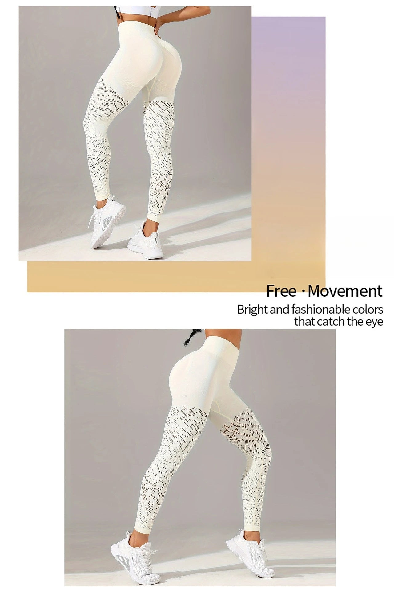 Women’s High-Waisted Mesh Yoga Leggings