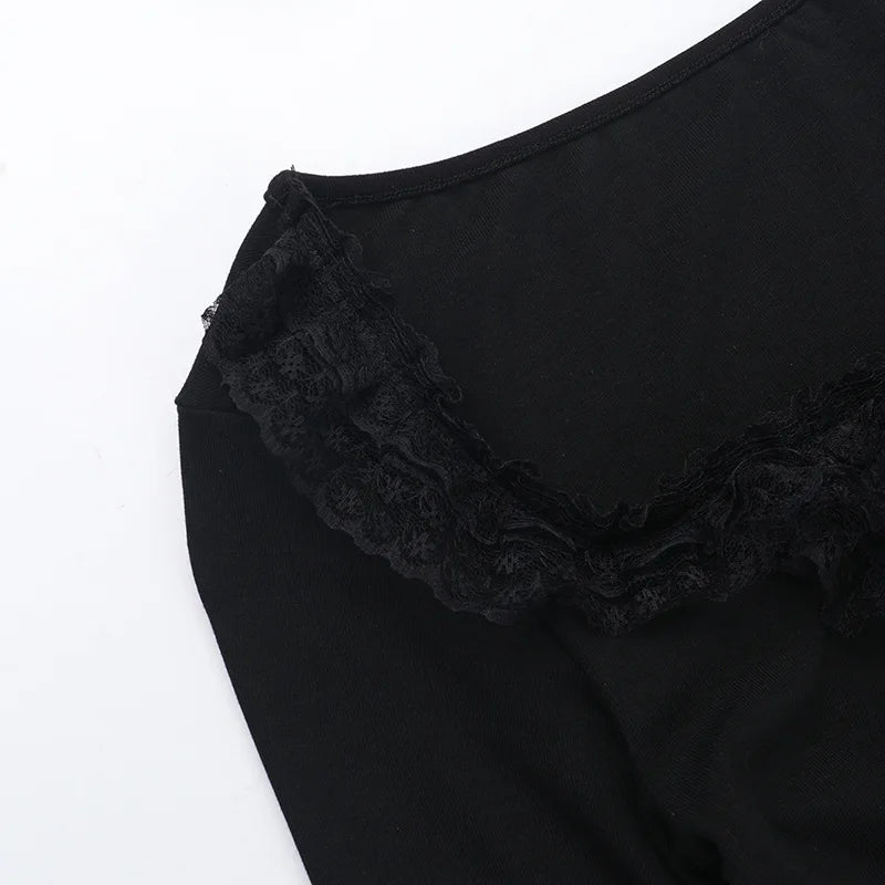 Women’s Gothic Lace Long Sleeve Top