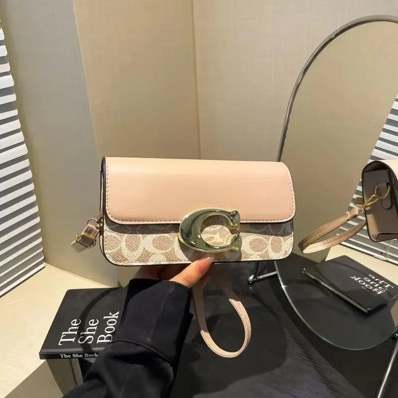 Women’s New Versatile Small Square Bag, Fashionable Retro Tofu Shoulder & Crossbody Messenger Bag, High-Grade Textured Handbag