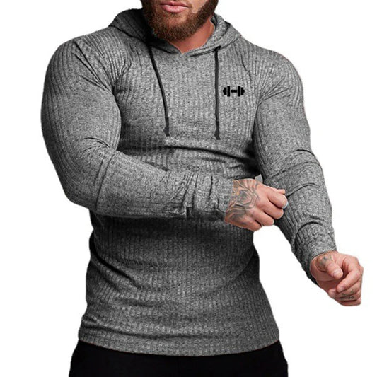 Men’s Ribbed Hooded Training Pullover