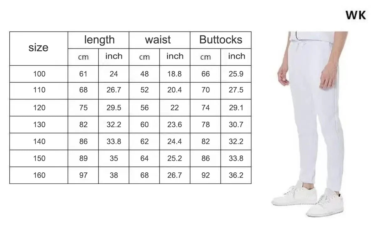 Unisex Solid Color Casual Drawstring Pants