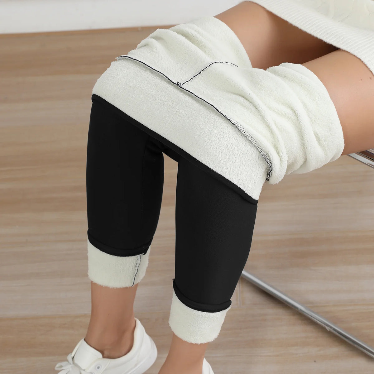 Women's High-Waisted Fleece-Lined Leggings
