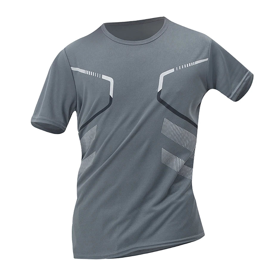 Men’s Quick-Dry Printed Sports T-Shirt